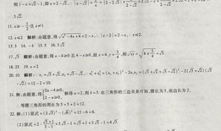 初二下册数学练习册答案