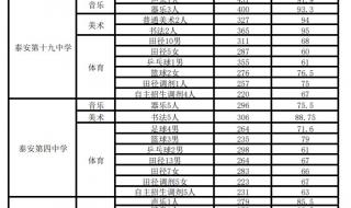 泰安一中录取分数线