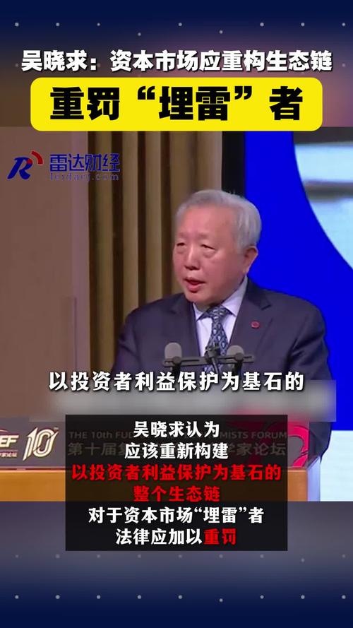 吴晓求：资本市场改革要从没有“雷”开始，对“埋雷者”“帮助埋雷者”重罚