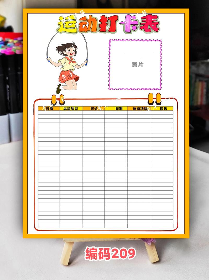 运动打卡怎么记录五年级（运动打卡记录单小学）