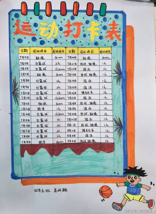 运动打卡怎么记录成绩(运动打卡记录表图文并茂)
